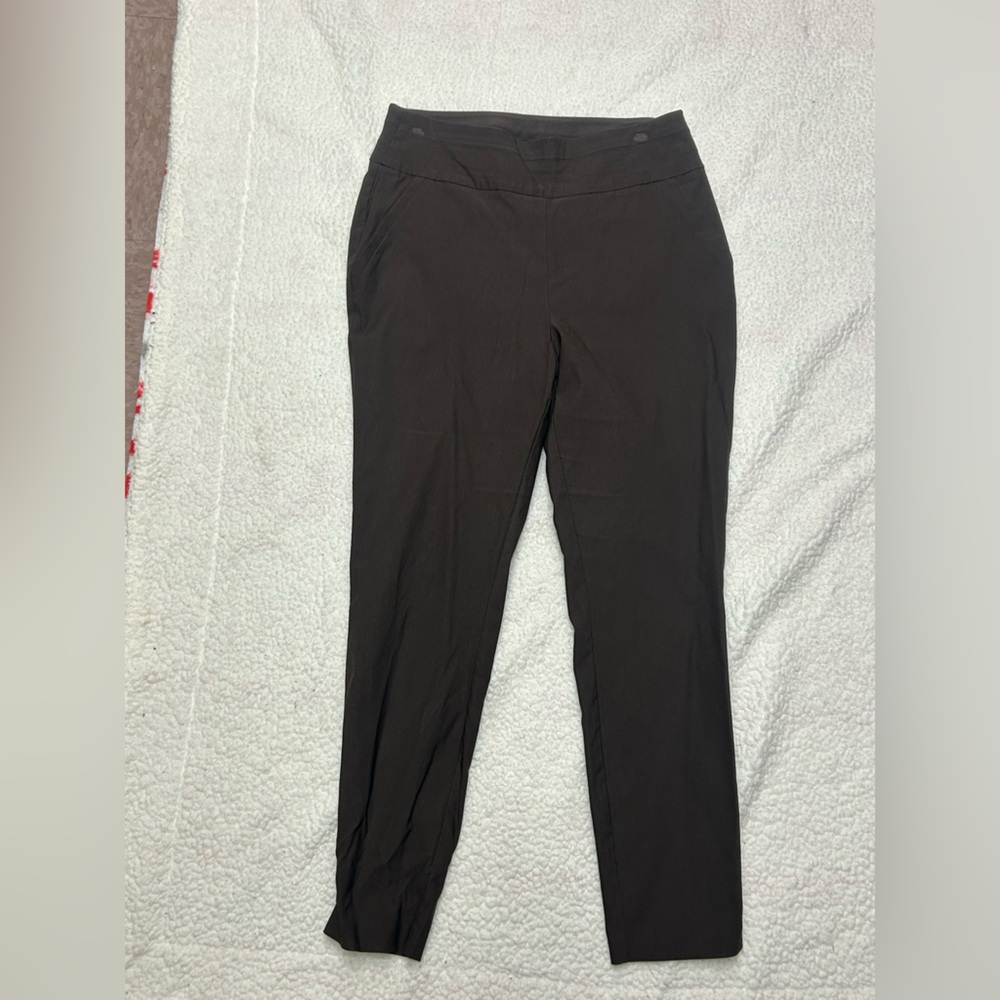 New York & Company Chocolate Brown Pull on Pant Size M
